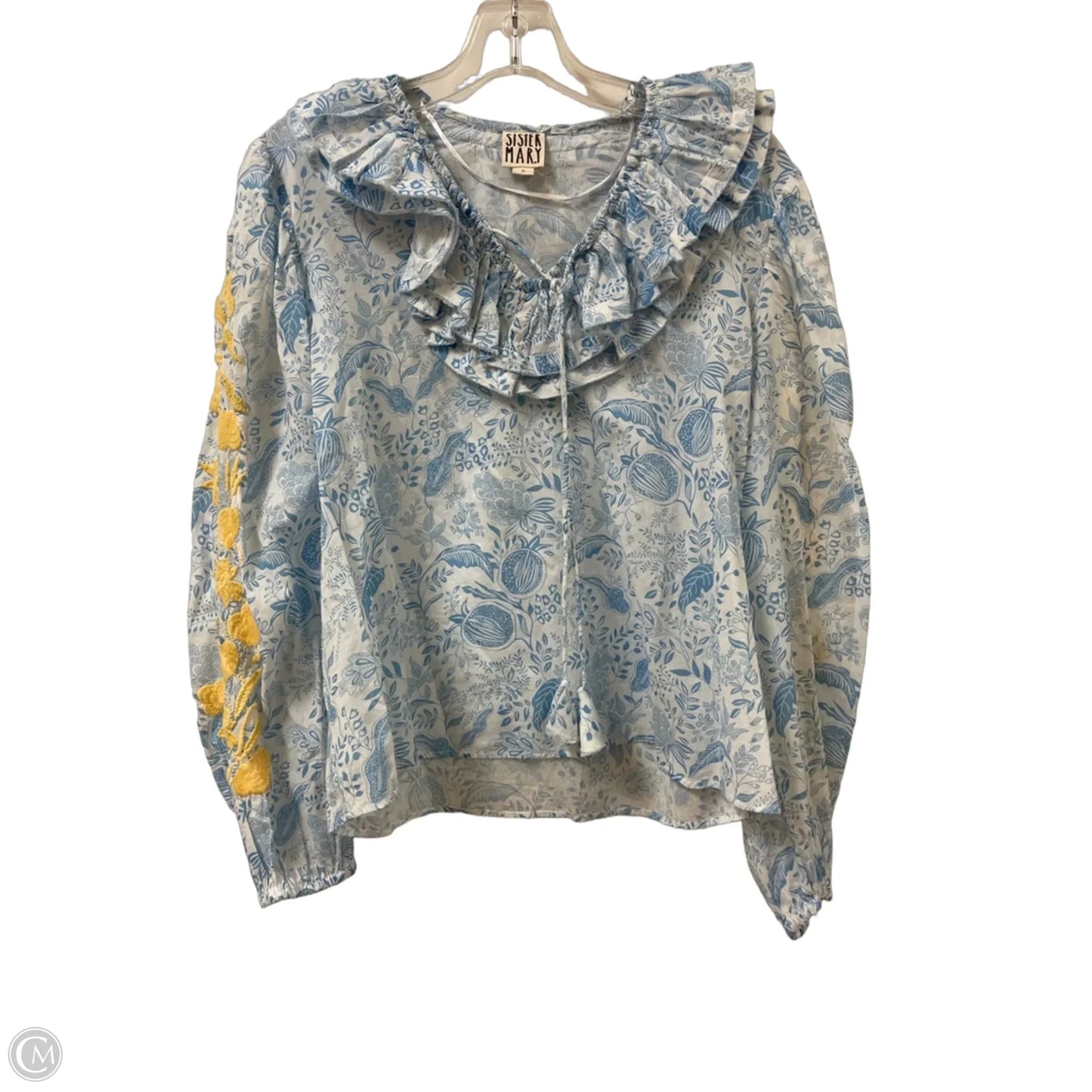 Top Long Sleeve By Clothes Mentor In Blue, Size: S