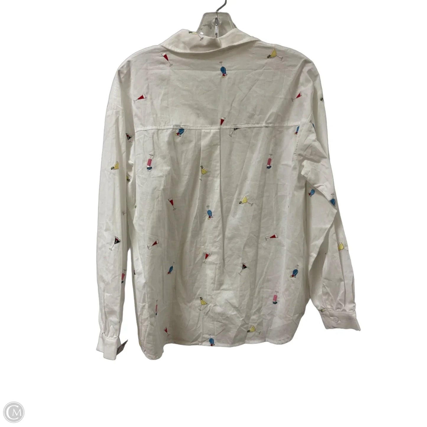 Blouse Long Sleeve By Ellison In White, Size: S