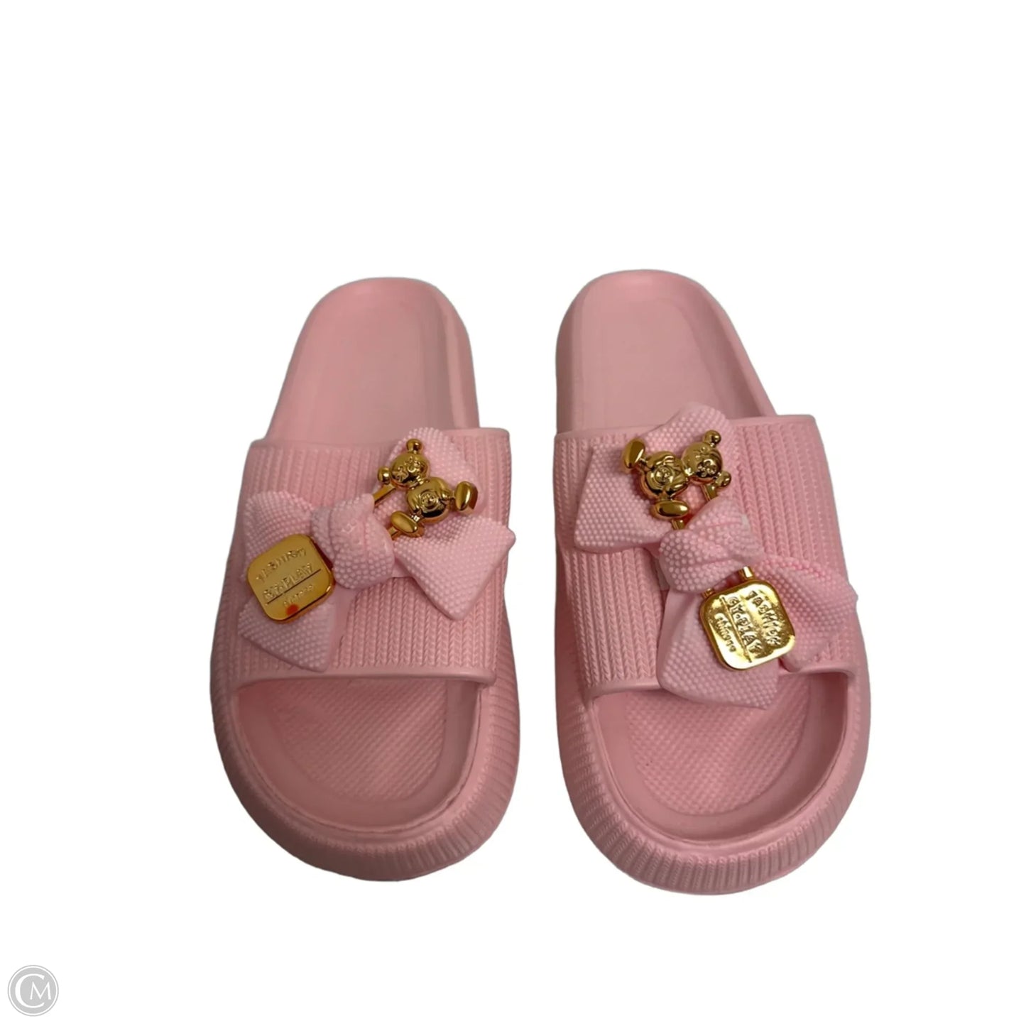 Sandals Flats By Clothes Mentor In Pink, Size: 9.5