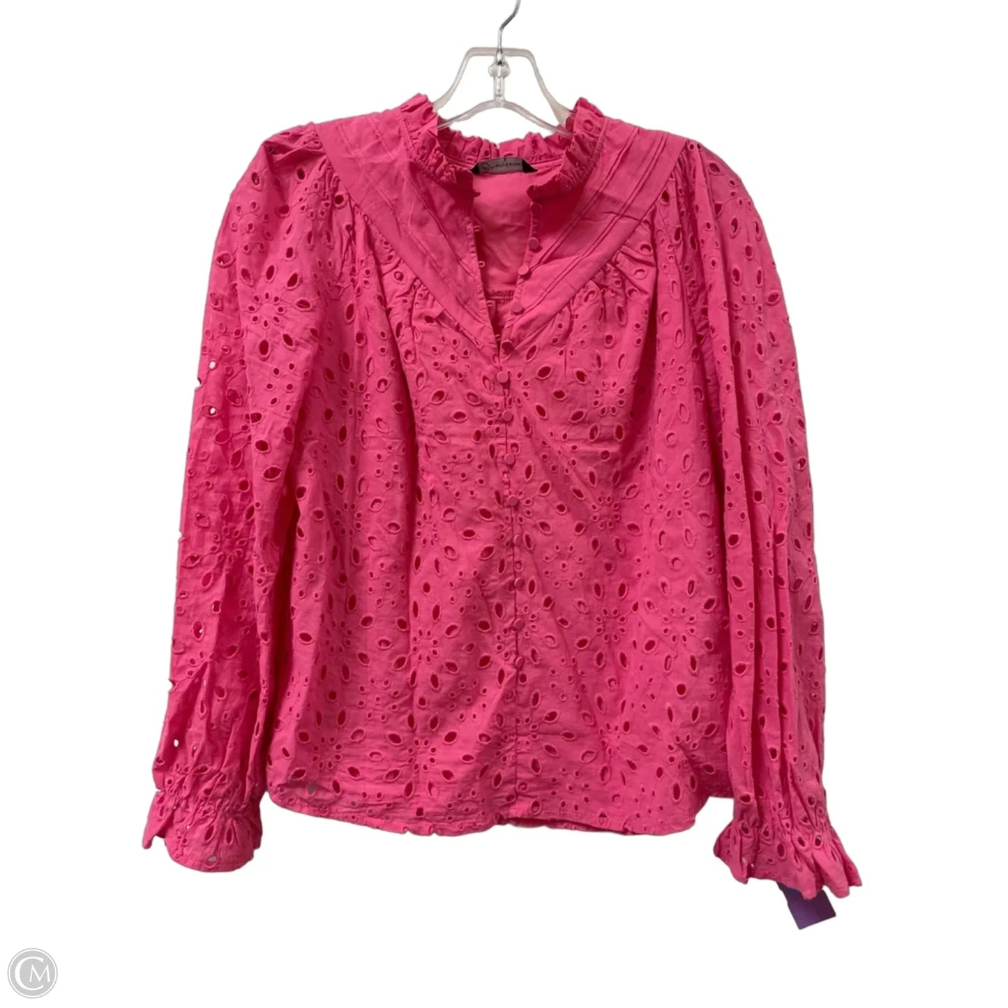 Top Long Sleeve By Prettygarden In Pink, Size: S