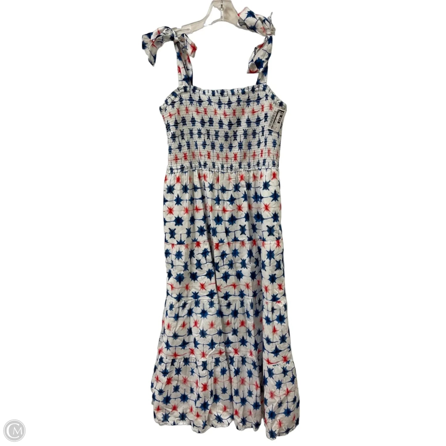 Dress Casual Maxi By J. Crew In Blue & Red & White, Size: M