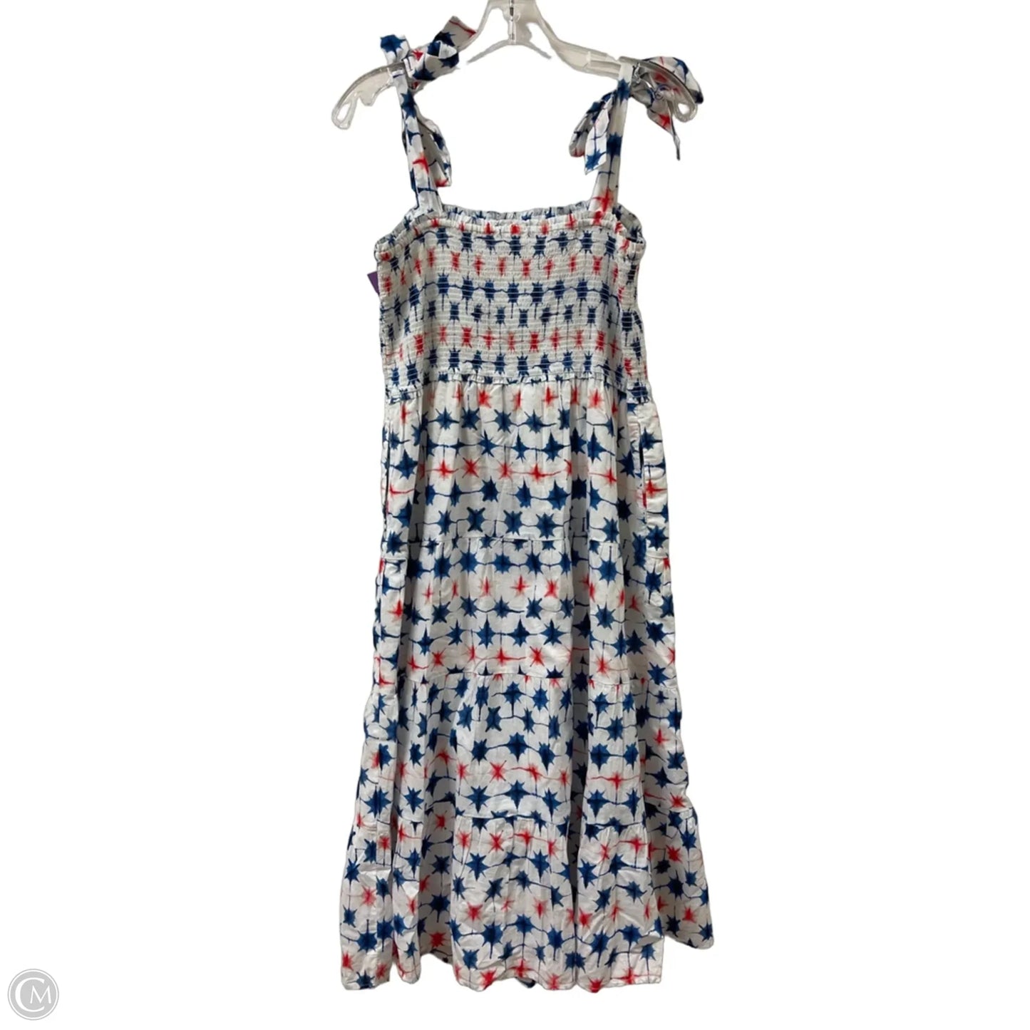 Dress Casual Maxi By J. Crew In Blue & Red & White, Size: M