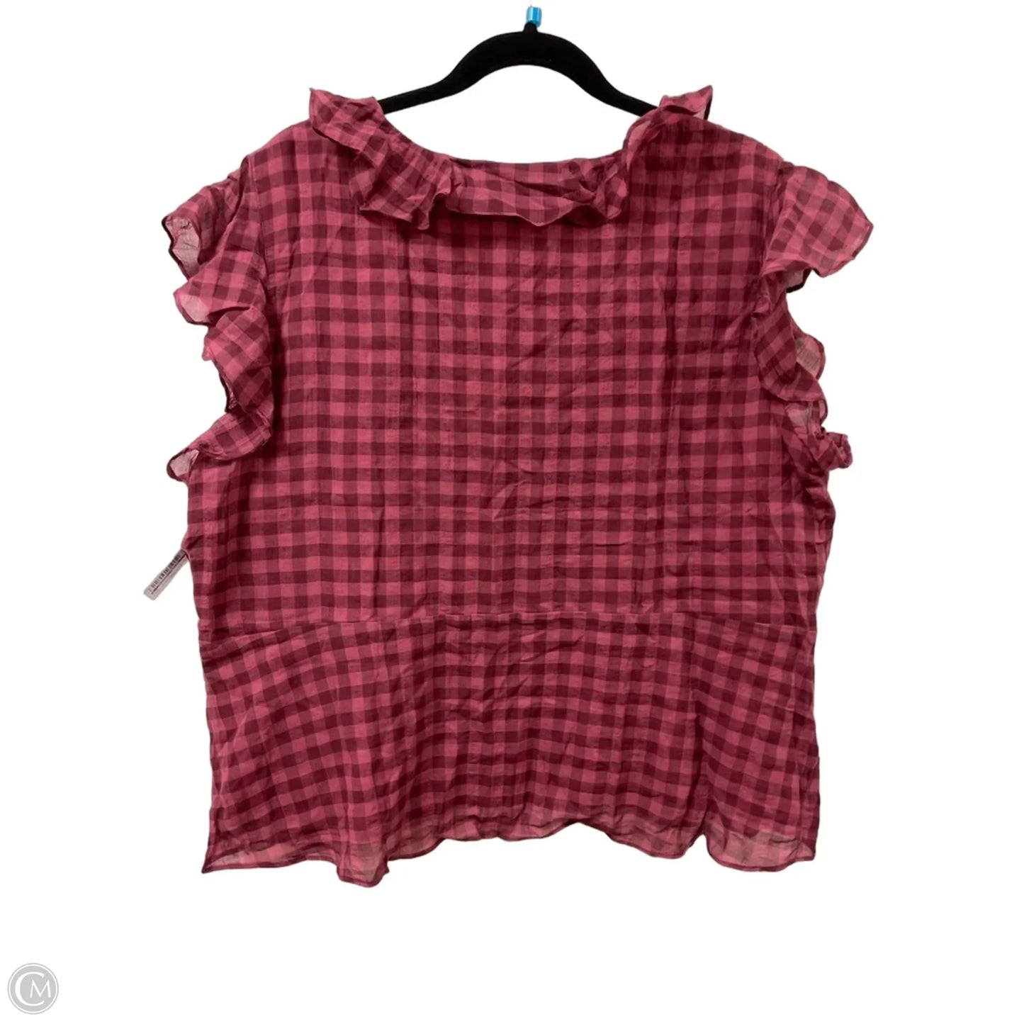 Top Short Sleeve By Clothes Mentor In Red, Size: 1x