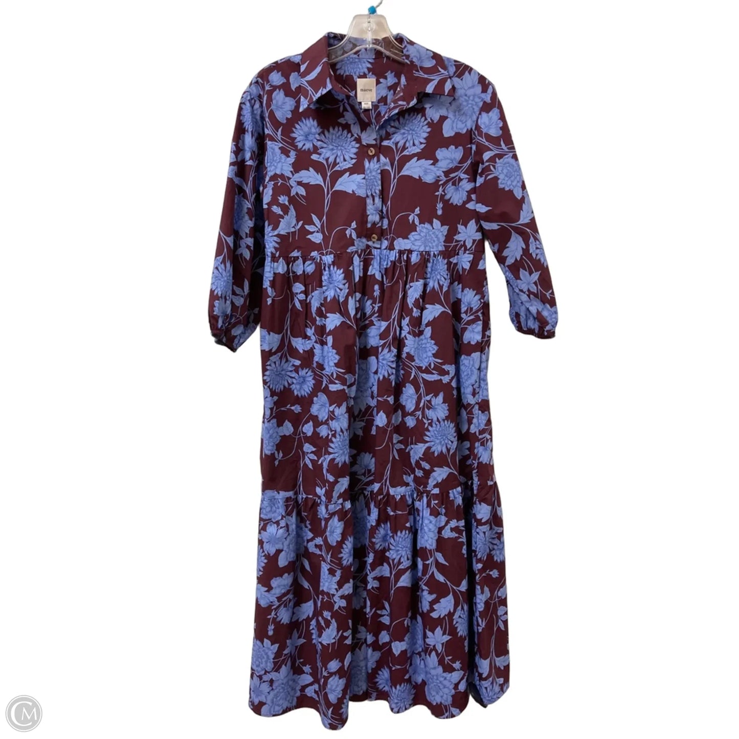 Dress Casual Maxi By Maeve In Floral Print, Size: Xxs