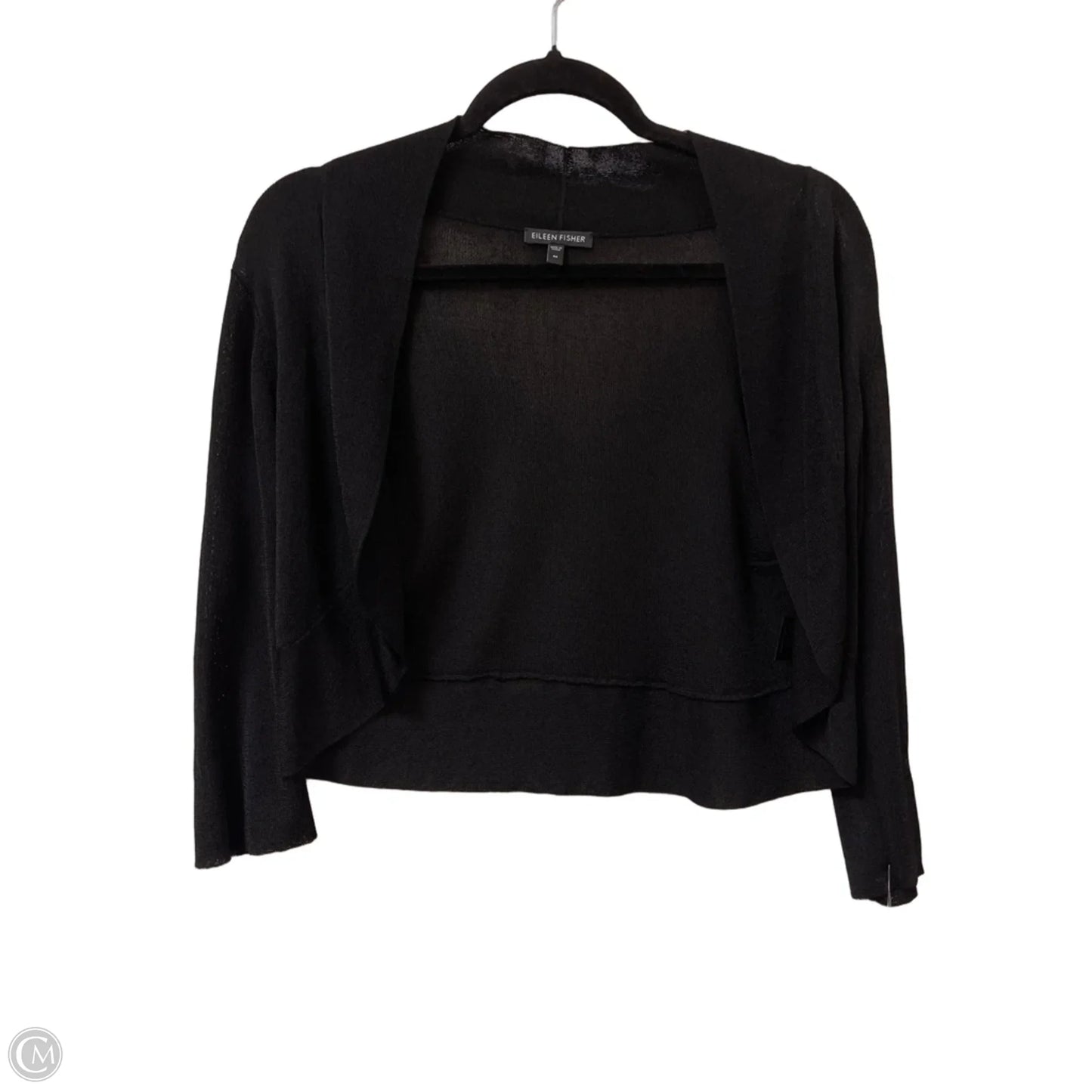 Sweater Cardigan By Eileen Fisher In Black, Size: M