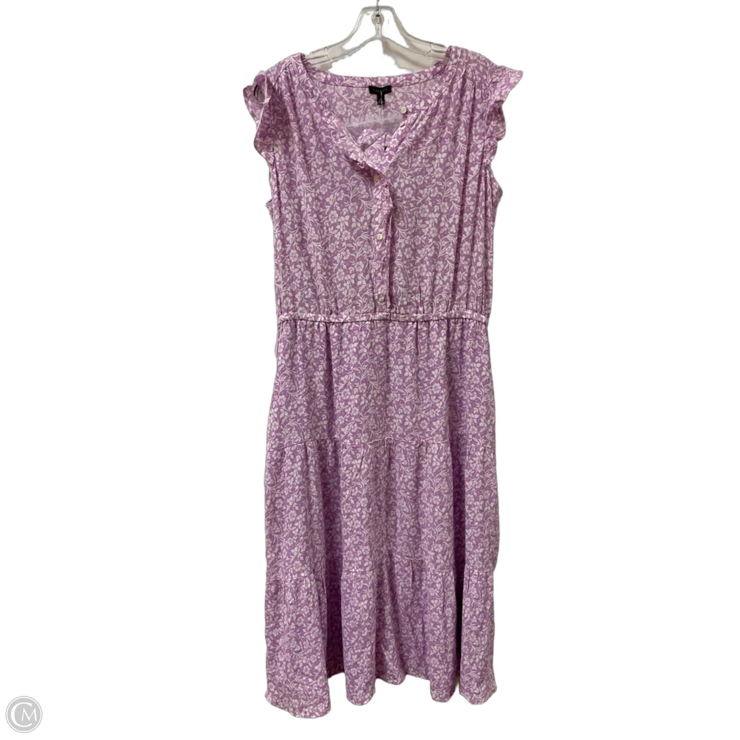 Dress Casual Maxi By Talbots In Purple, Size: L