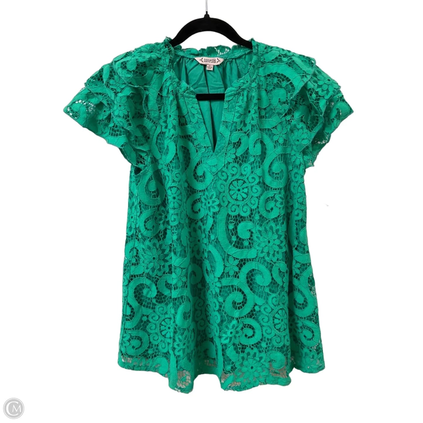 Top Short Sleeve By Nanette By Nanette Lepore In Green, Size: S