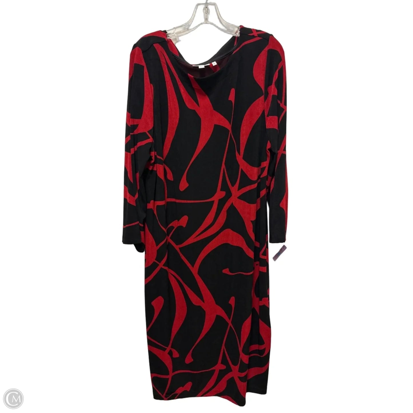 Dress Casual Maxi By Chicos In Red, Size: 2x