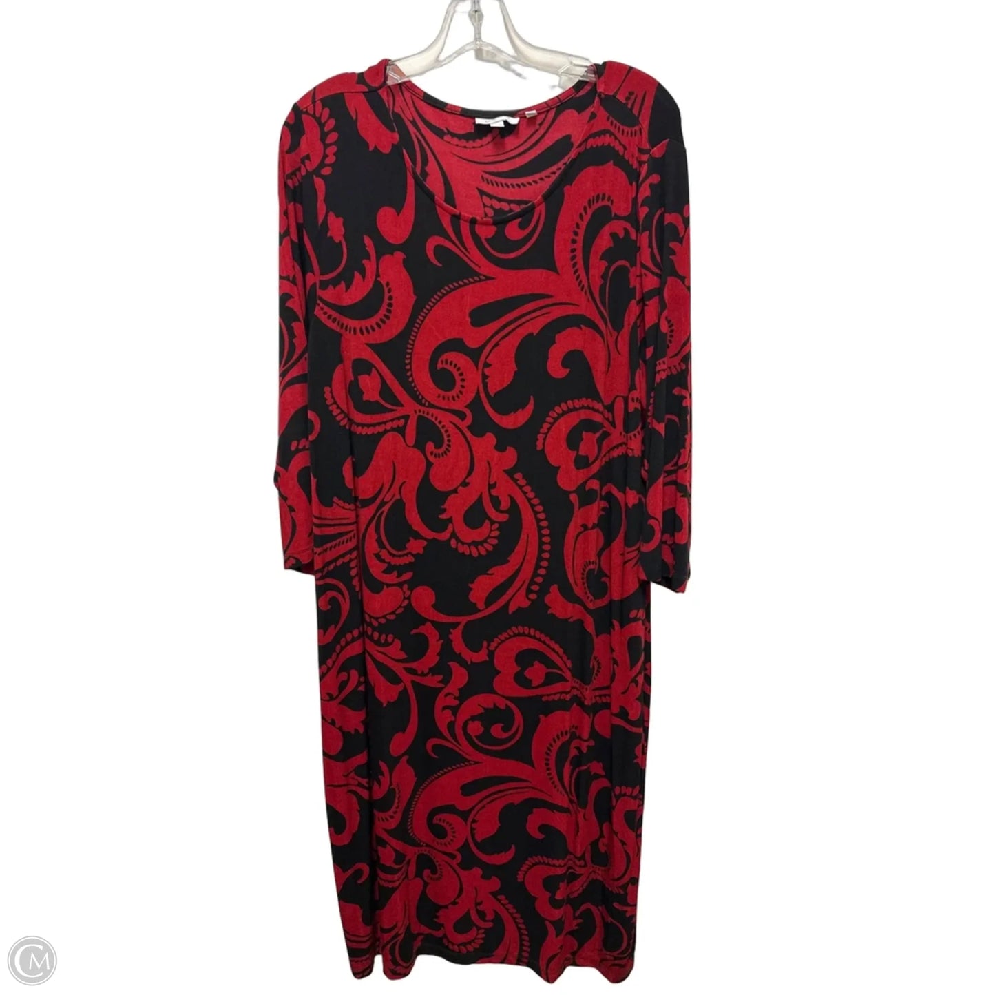 Dress Casual Maxi By Chicos In Red, Size: 2x