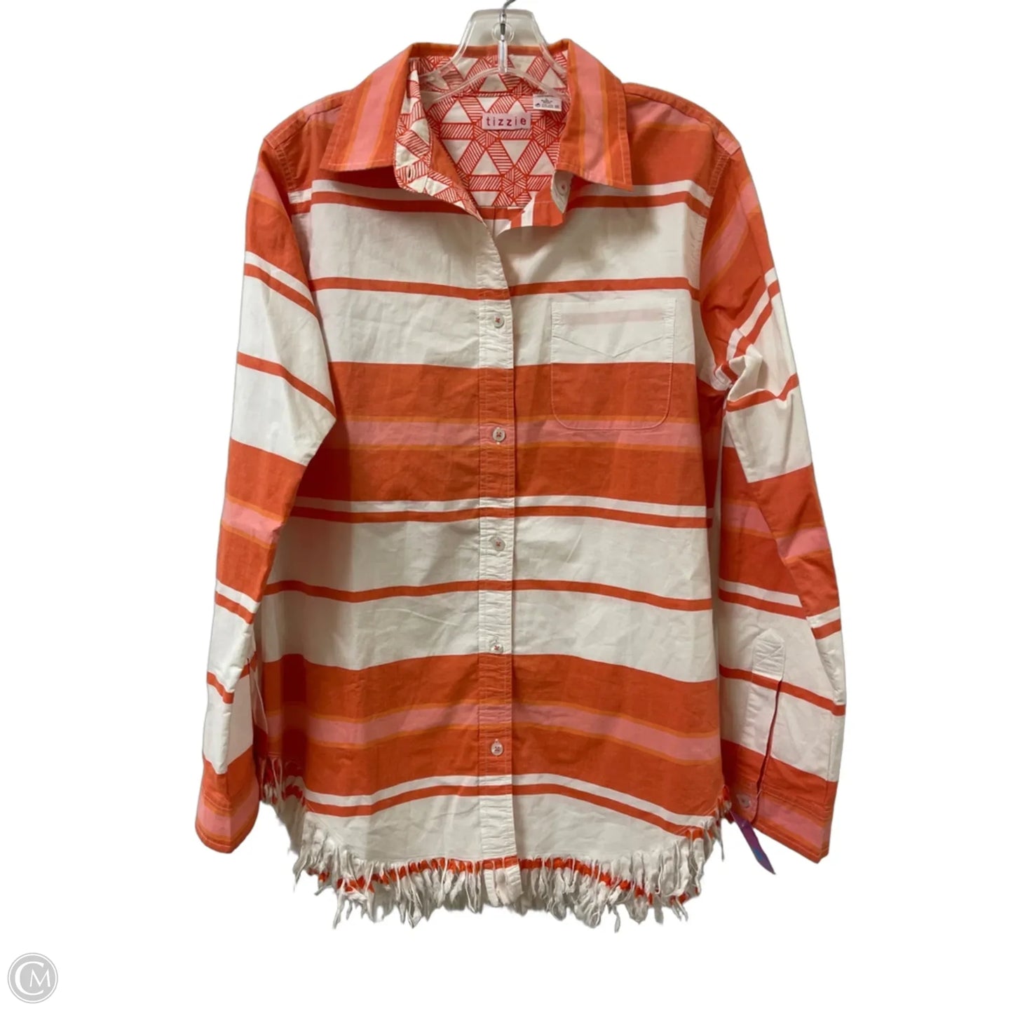 Tunic Long Sleeve By Cmc In Orange, Size: L