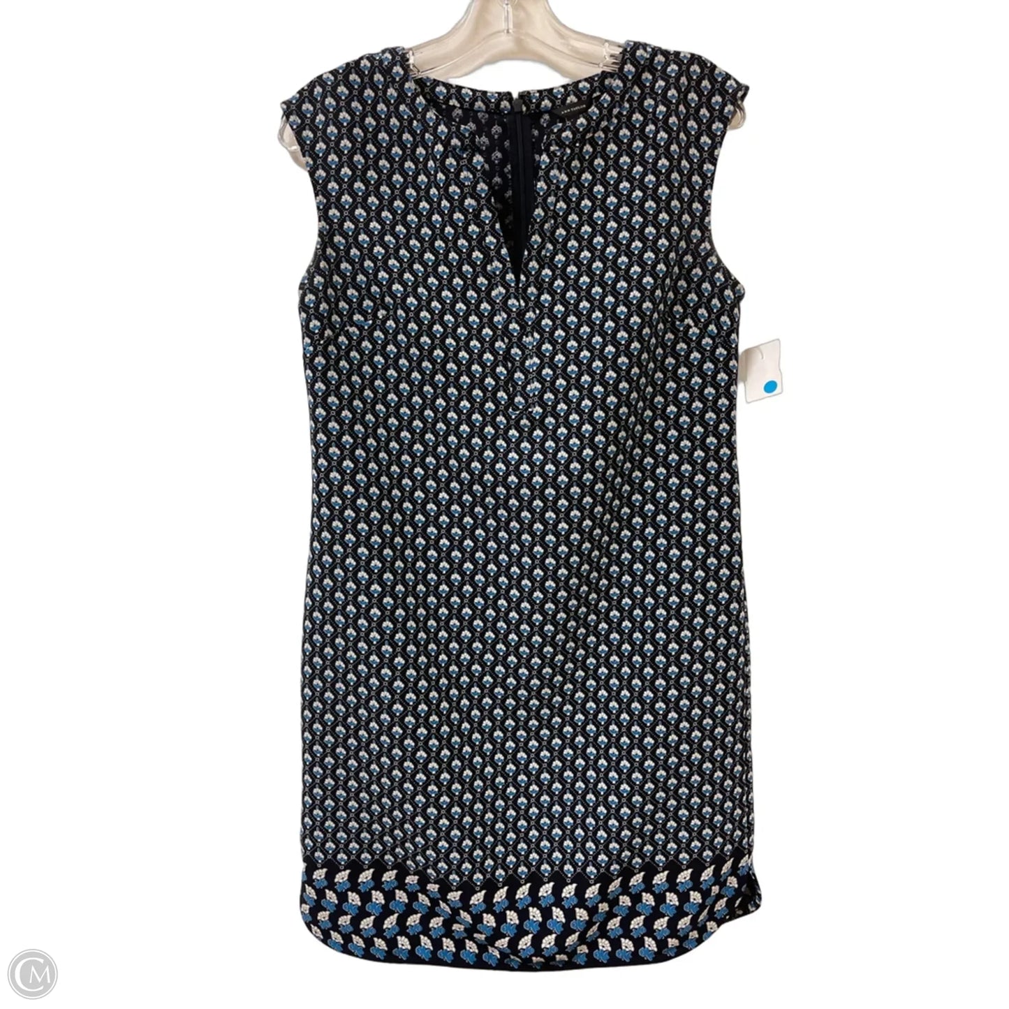 Dress Casual Midi By Ann Taylor In Blue, Size: S