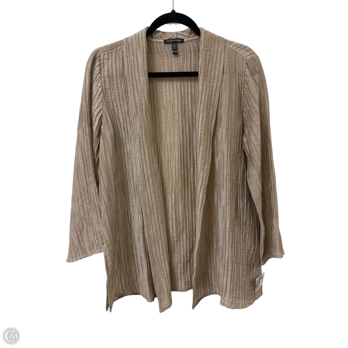 Sweater Cardigan By Eileen Fisher In Gold, Size: Xxs