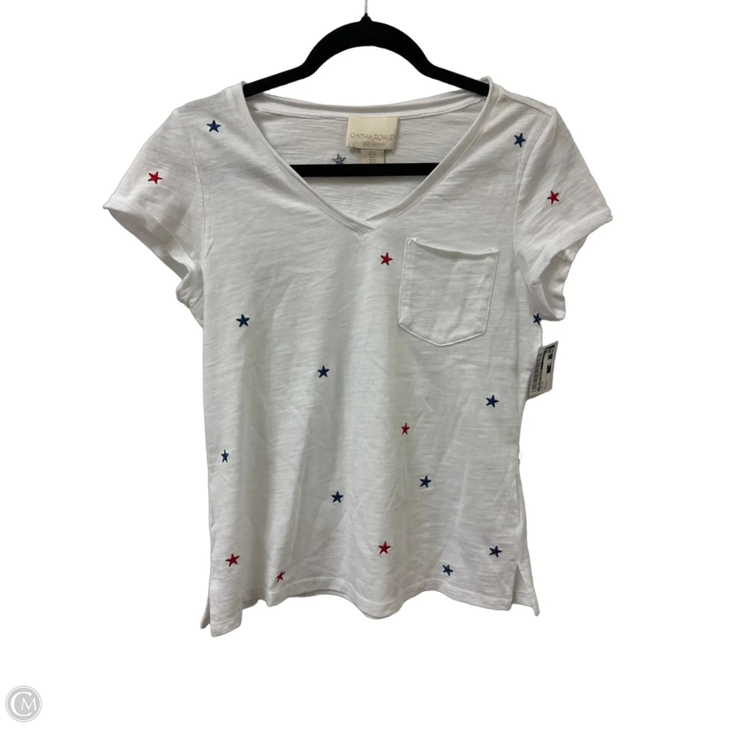Top Short Sleeve By Cynthia Rowley In White, Size: S