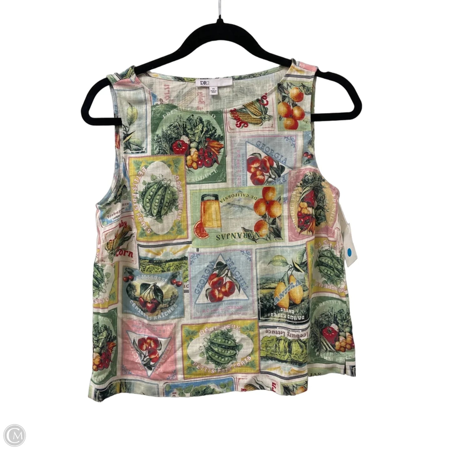 Top Sleeveless By Dr2 In Green, Size: Xs
