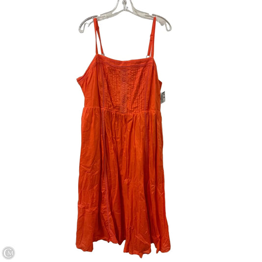 Dress Casual Midi By Torrid In Orange, Size: 2x