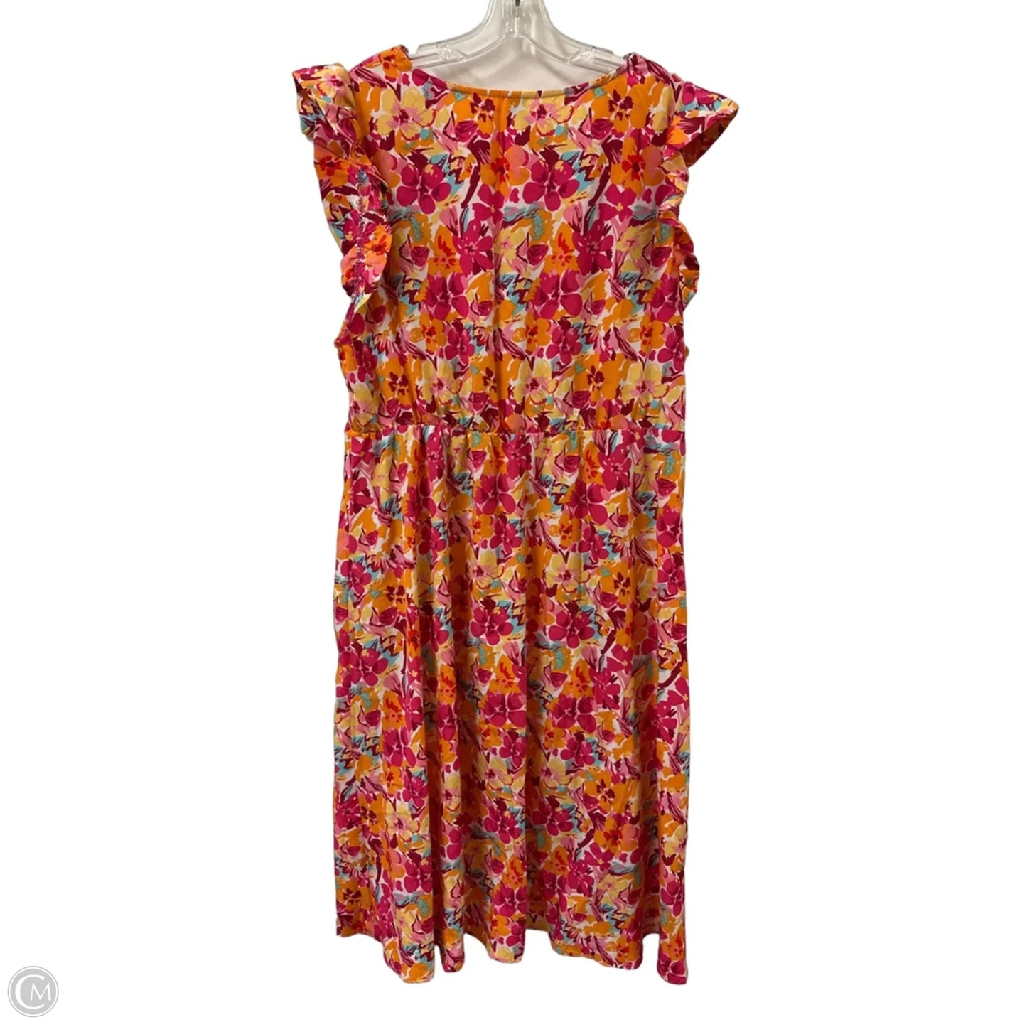 Dress Casual Maxi By Shein In Floral Print, Size: 2x