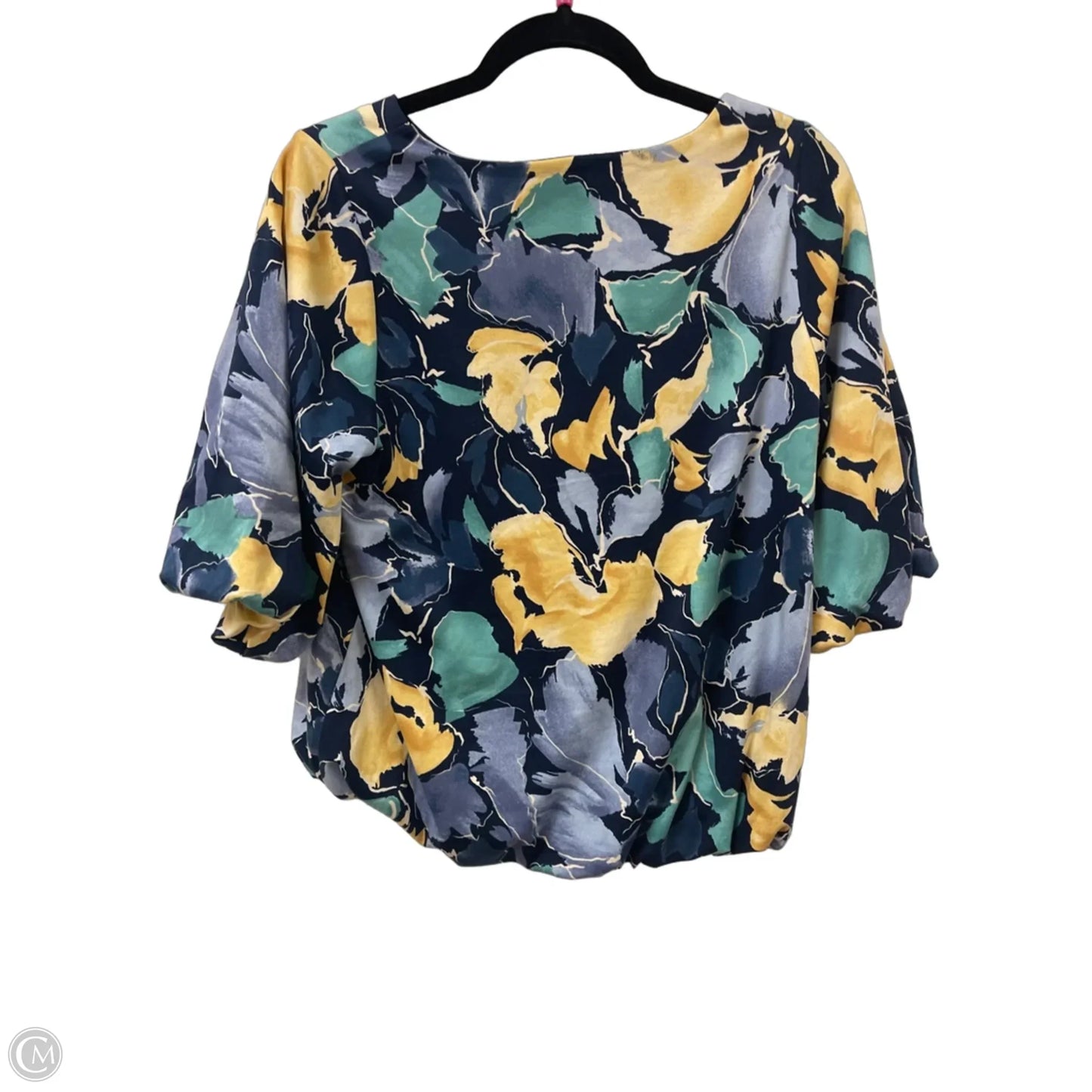 Top Short Sleeve By Chicos In Floral Print, Size: M