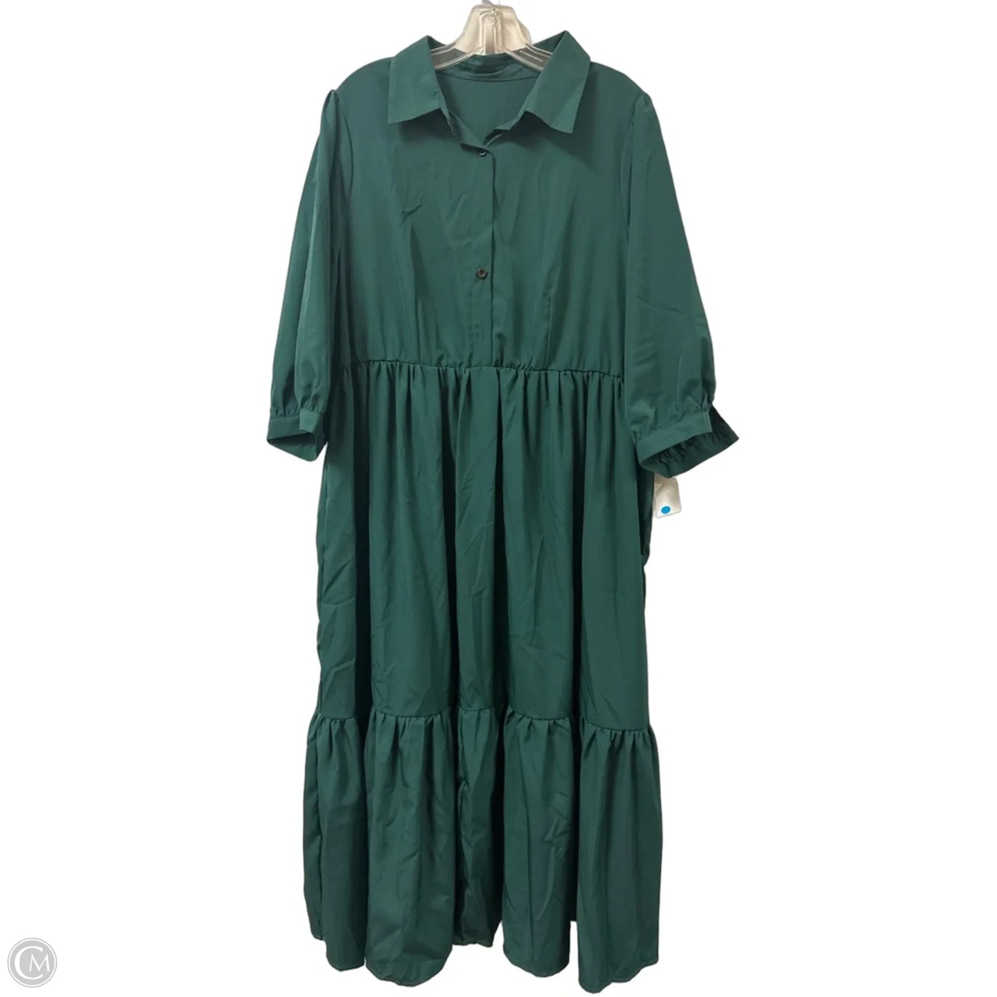 Dress Casual Maxi By Shein In Green, Size: 2x