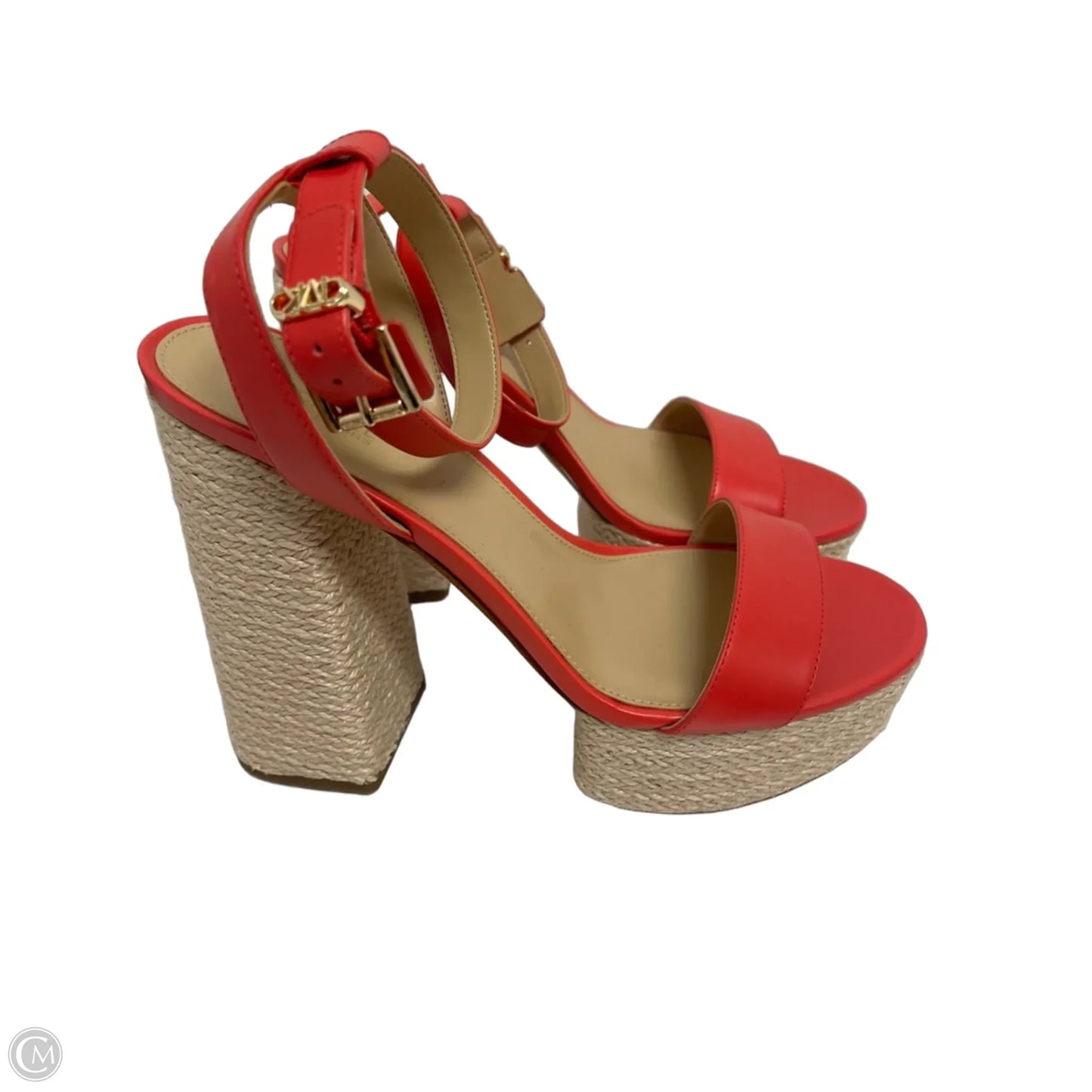 Shoes Heels Block By Michael By Michael Kors In Orange, Size: 8