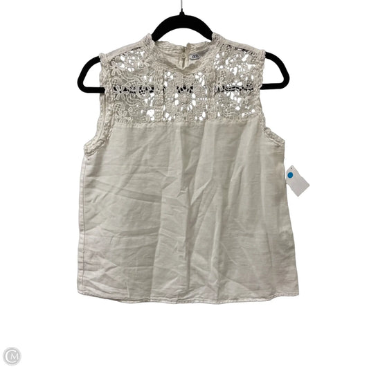 Top Sleeveless By Zara In White, Size: M