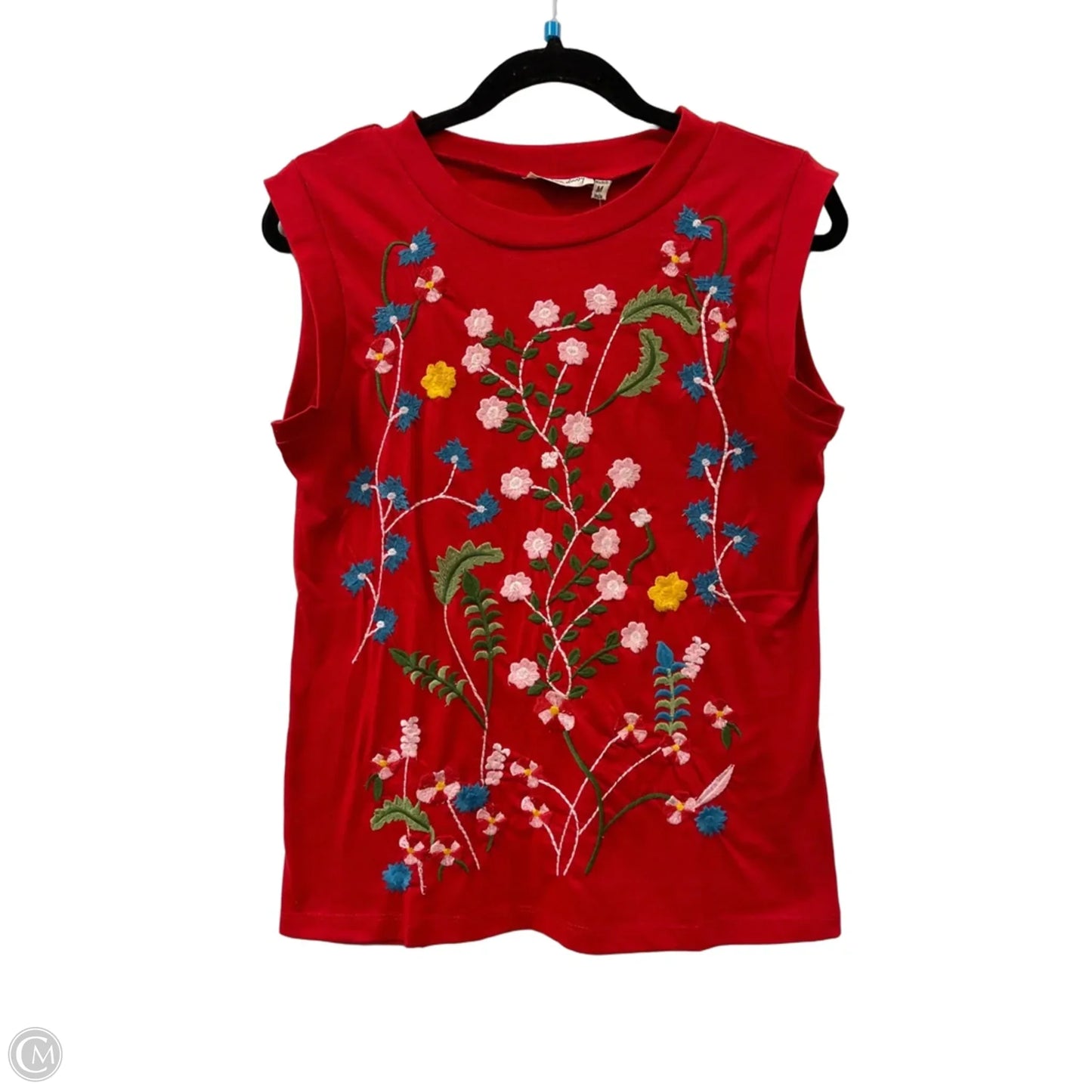 Top Sleeveless By Clothes Mentor In Red, Size: M