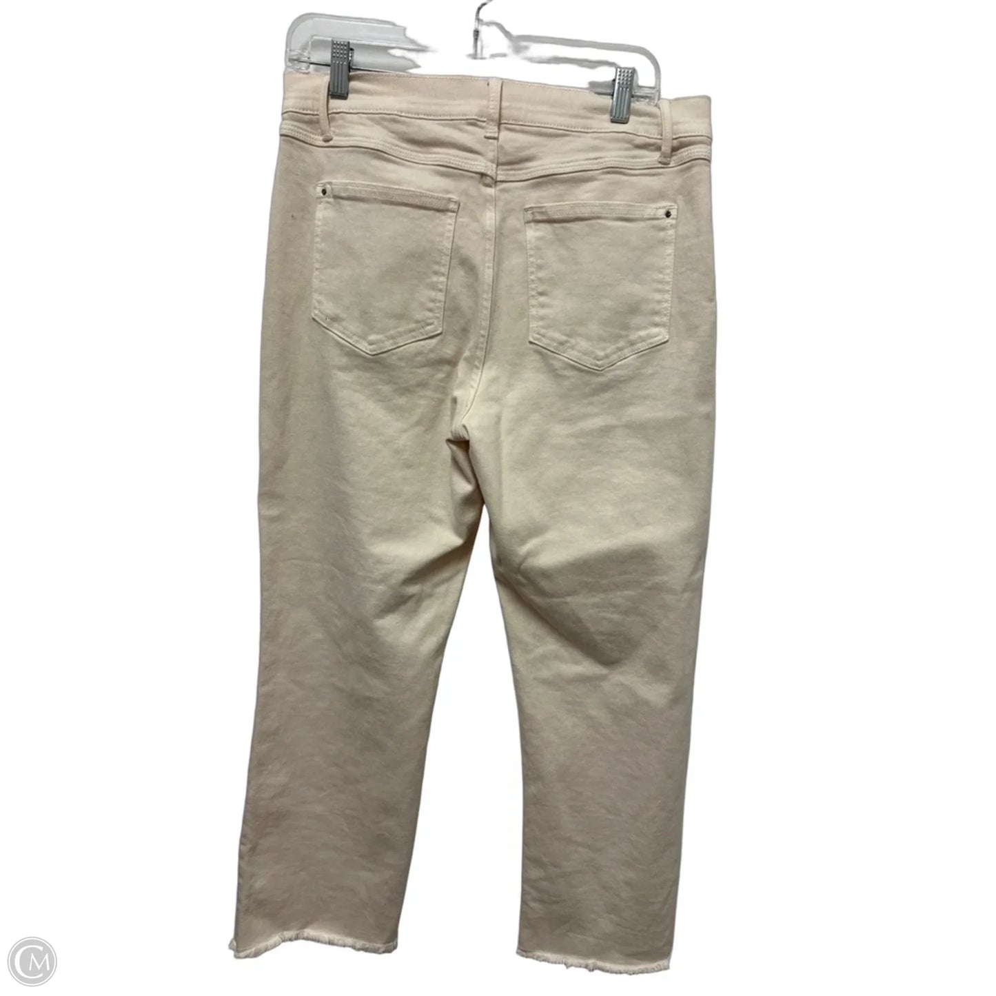 Jeans Straight By Cupio In Cream, Size: 12