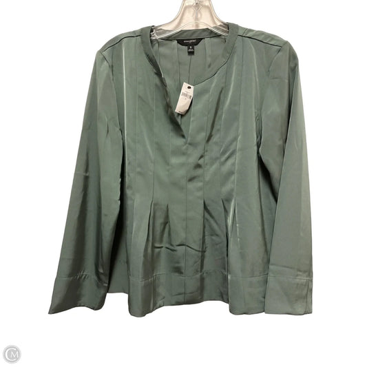 Top Long Sleeve By Banana Republic In Green, Size: S