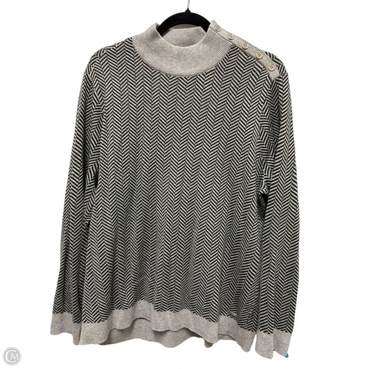 Sweater By Calvin Klein In Grey, Size: Xl