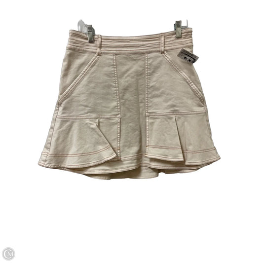 Skirt Mini & Short By Pilcro In Cream, Size: 10