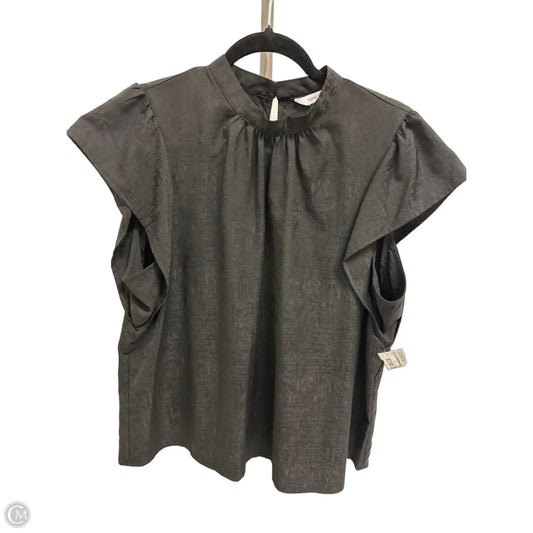 Top Short Sleeve By Nine West In Black, Size: Xl