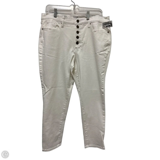 Jeans Skinny By Ana In White, Size: 16