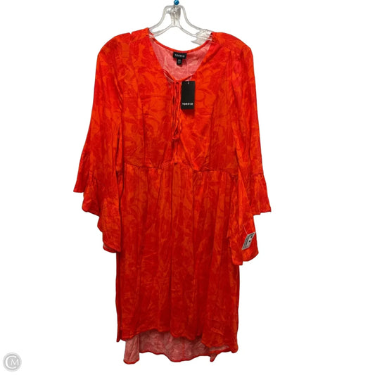 Dress Casual Midi By Torrid In Orange, Size: L