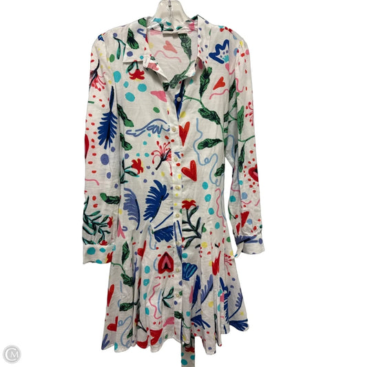 Dress Casual Midi By Loft In Multi-colored, Size: L