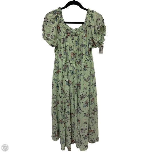 Dress Casual Midi By Torrid In Green, Size: L