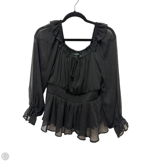 Top Long Sleeve By Torrid In Black, Size: L