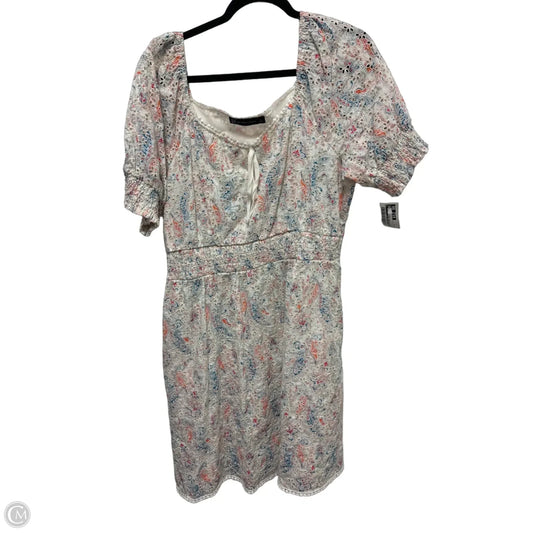 Dress Casual Midi By New York And Co In Multi-colored, Size: L