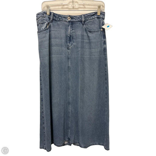 Skirt Maxi By J. Jill In Blue Denim, Size: 6