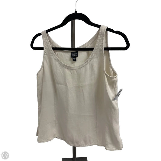 Top Sleeveless By Eileen Fisher In Cream, Size: M