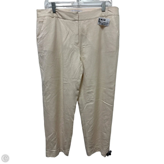 Pants Designer By Diane Von Furstenberg In Cream, Size: 12