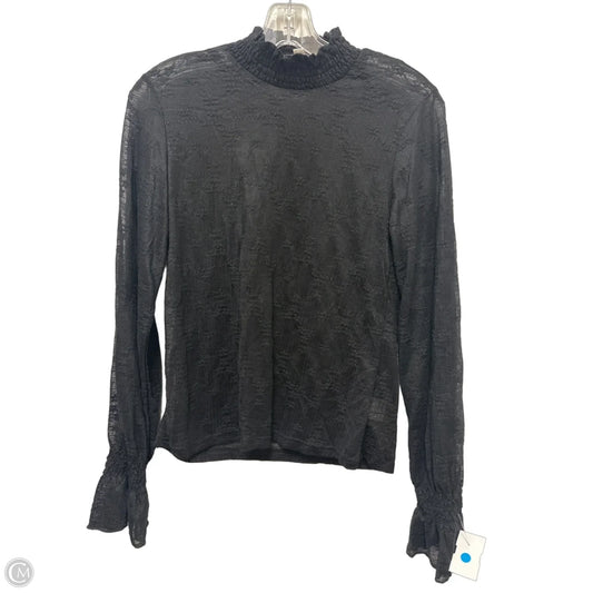 Top Long Sleeve By Molly Bracken In Black, Size: M