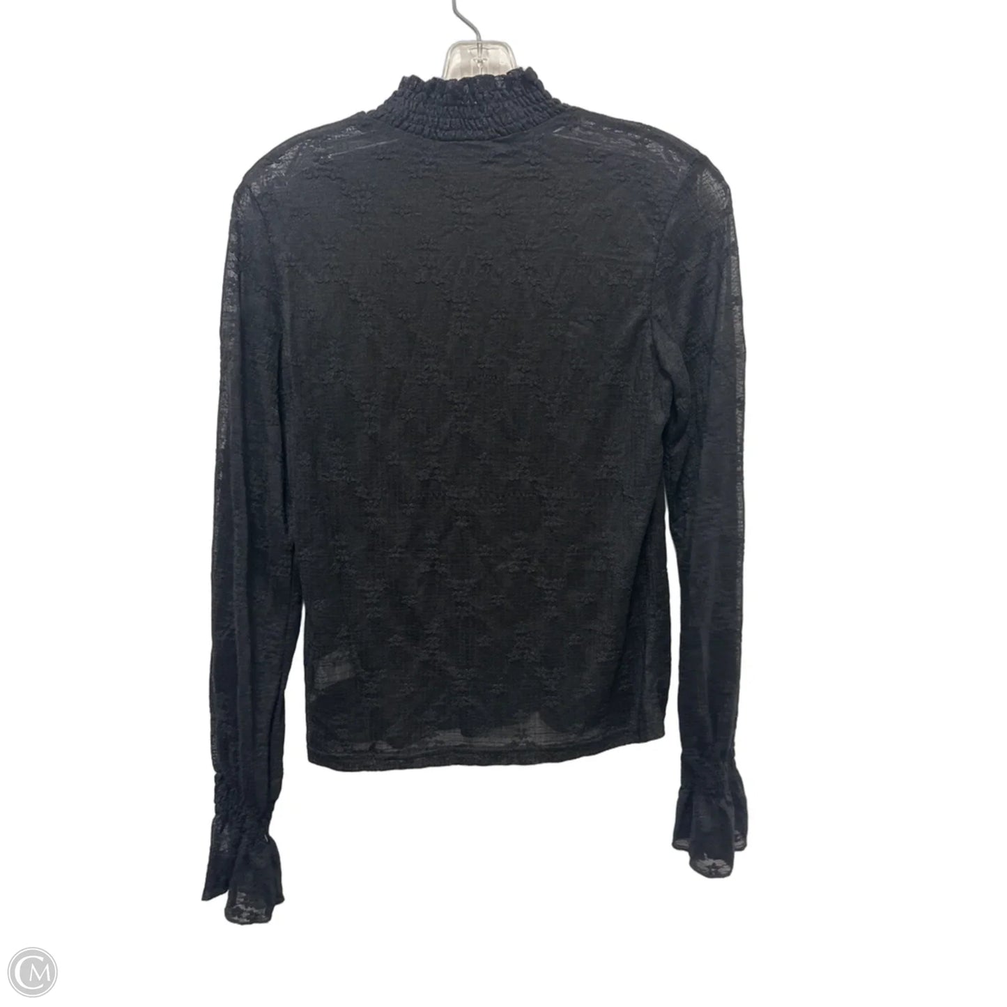 Top Long Sleeve By Molly Bracken In Black, Size: M
