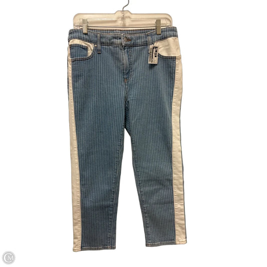 Jeans Straight By Chicos In Blue Denim, Size: 6