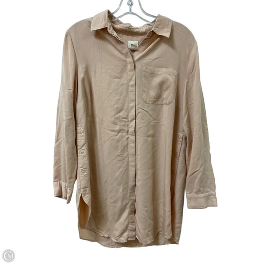 Tunic Long Sleeve By Chicos In Pink, Size: M