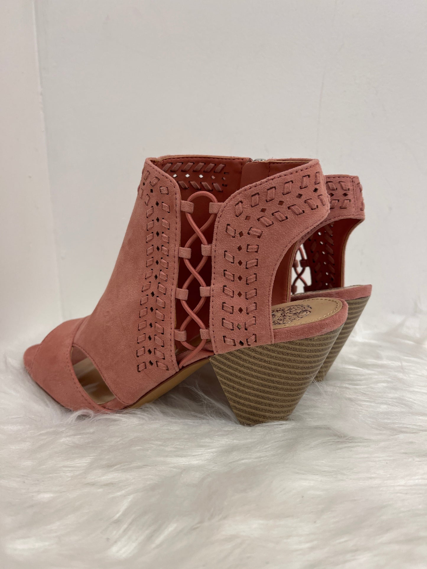 Pink Shoes Heels Block Vince Camuto, Size 8