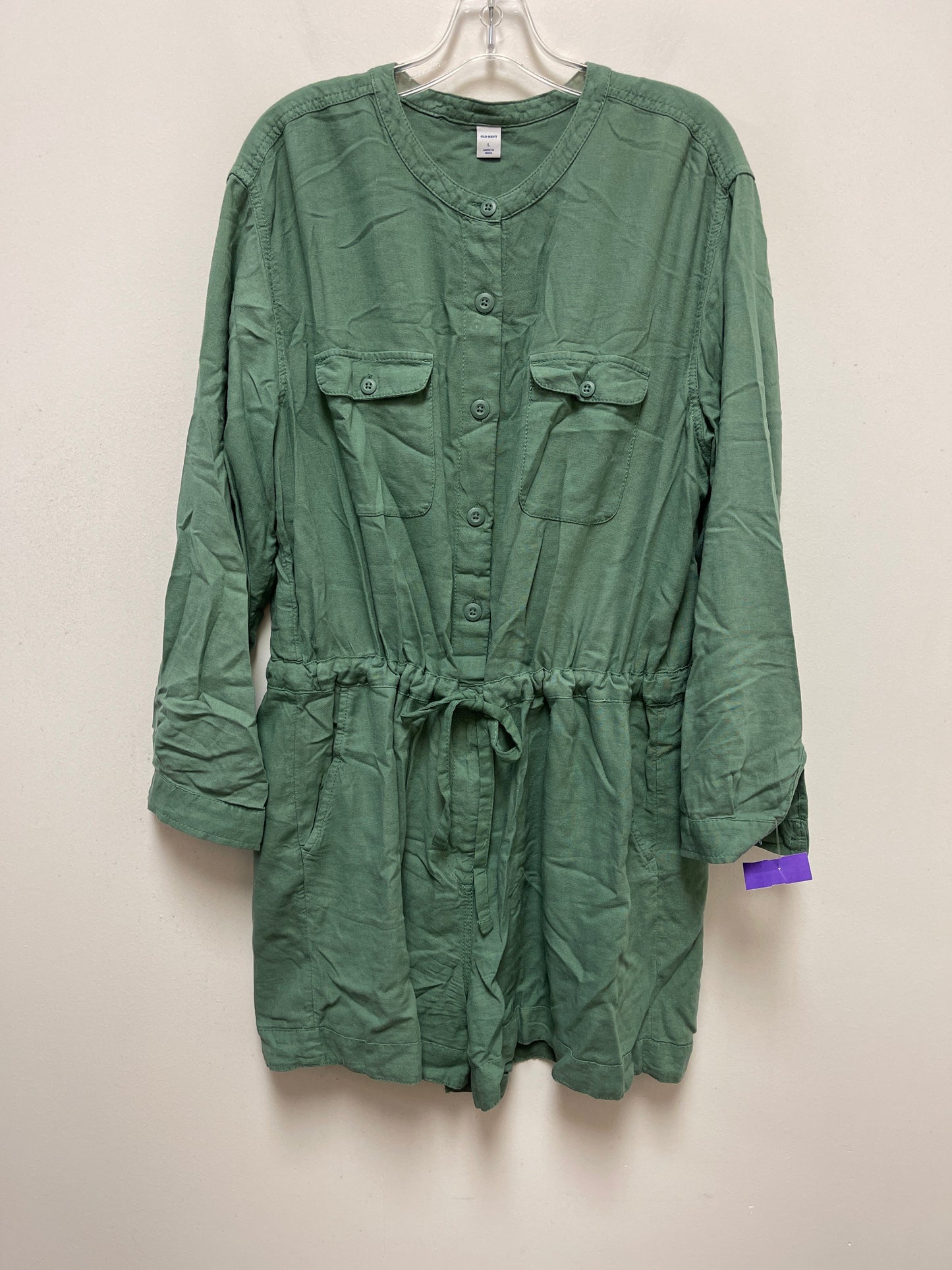 Green Romper Old Navy, Size L