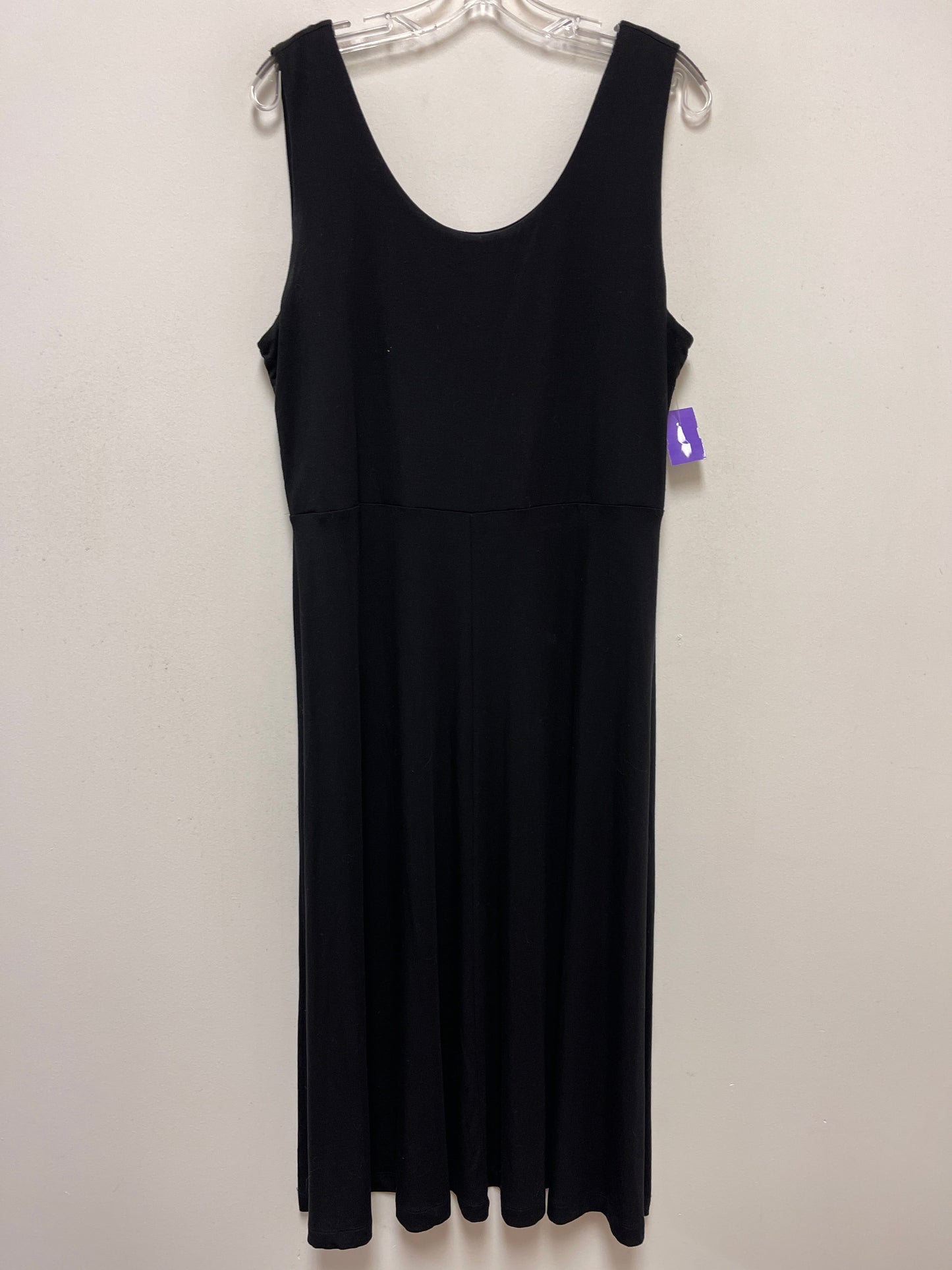 Black Dress Casual Maxi Nicole By Nicole Miller, Size Xl
