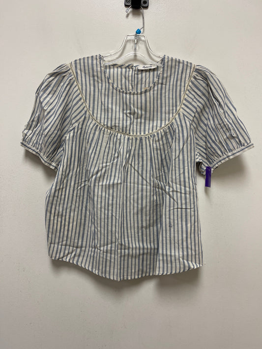 Blue Top Short Sleeve Madewell, Size M