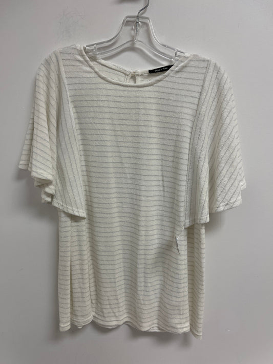 White Top Short Sleeve Doe & Rae, Size M