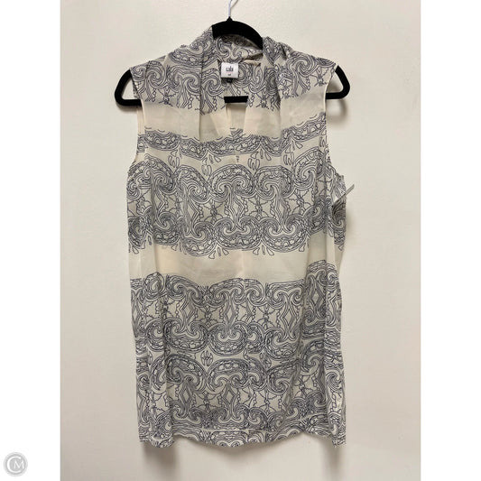 Top Sleeveless By Cabi In Cream, Size: M
