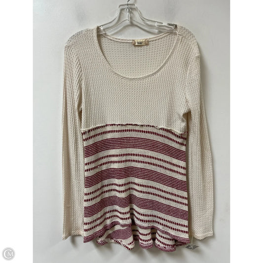 Top Long Sleeve By Altard State In Cream, Size: M